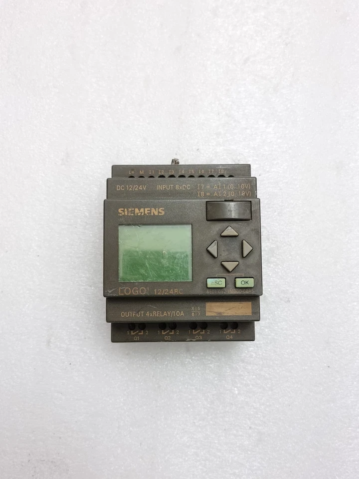 *USED WORKING* SIEMENS 6ED1052-1MD00-0BA5 LOGO 12/24RC DC12/24V 6ED10521MD000BA5